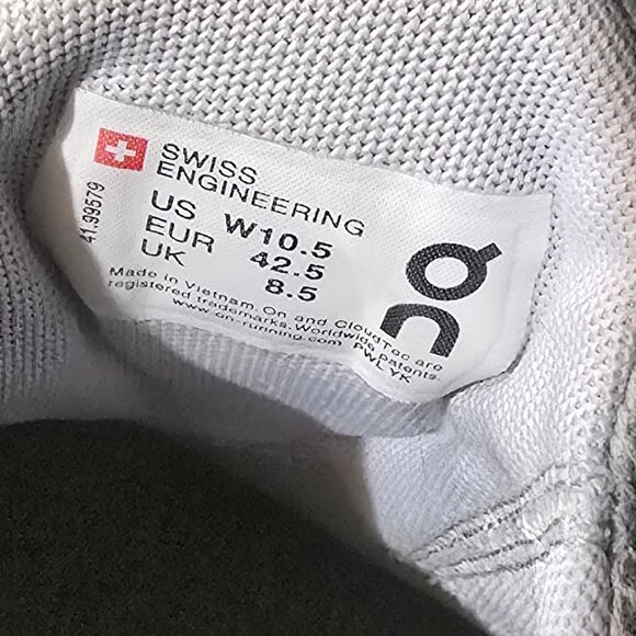 On Running Women's Cloudswift 41.99579 Glacier Gray White - US 10.5* - Picture 10 of 11